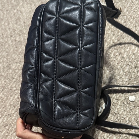 Michael Kors Black Quilted Backpack with Gold Accents main image 6